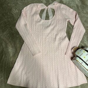 Hollister Light Pink Cable Knit Dress